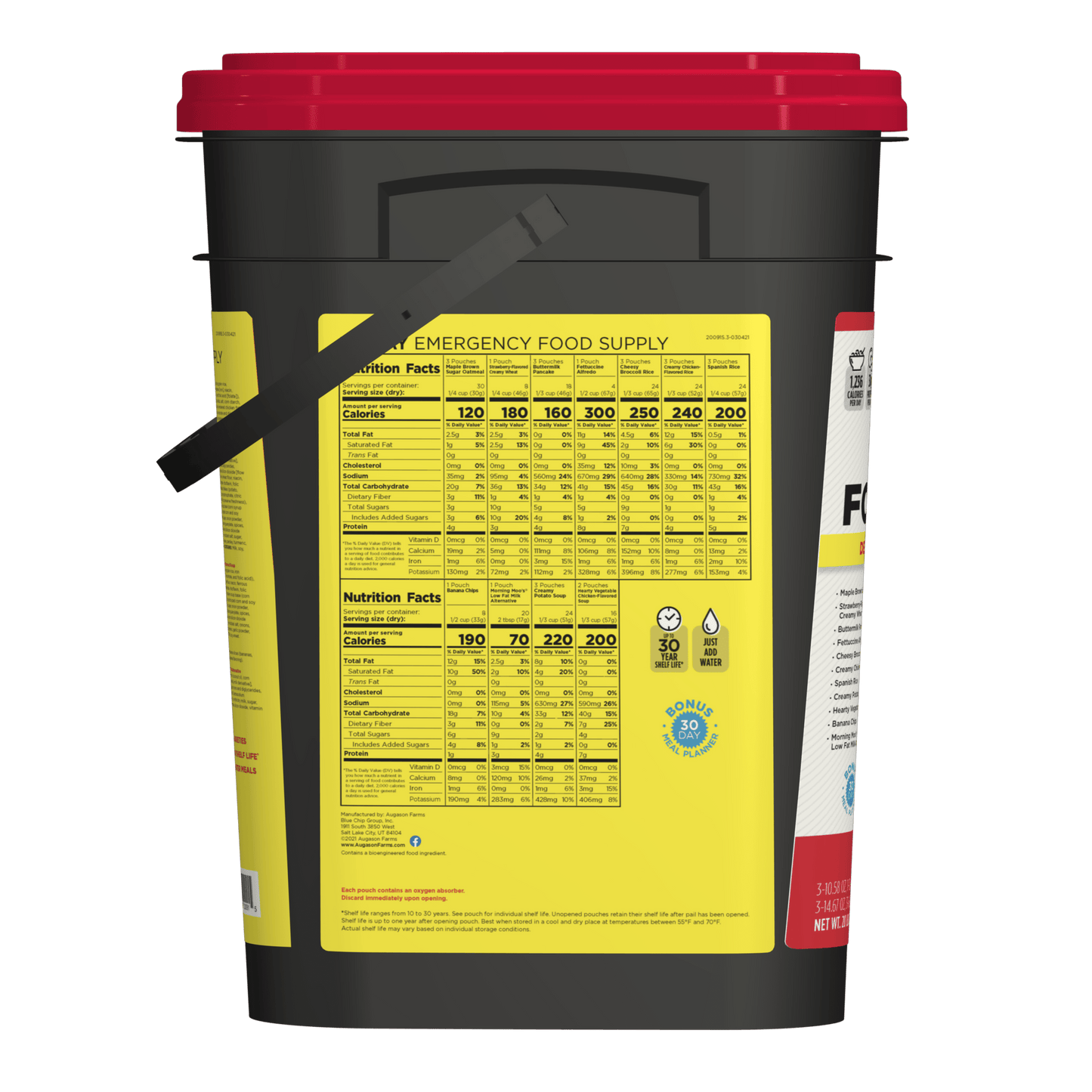 30-Day 1-Person Emergency Food Supply Kit, 200 Servings