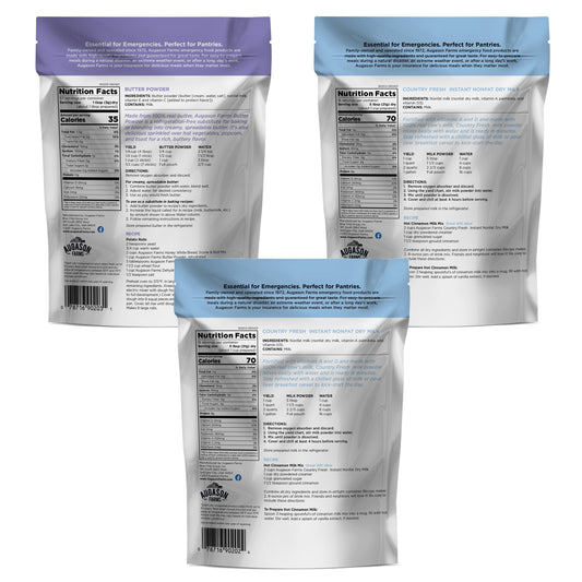 Dairy Essentials Pouches, 3 Pack