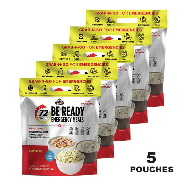 72-Hour 1-Person Emergency Food Supply Kit, 5 Pack