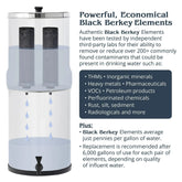 Berkey Authentic Black Berkey Replacement Elements BB9-2 Filters for Berkey Systems (set of 2)