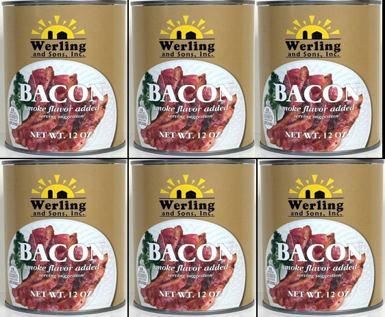 Werling & Sons Canned Bacon, 12 Ounce