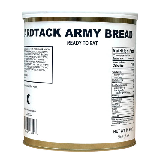 Military Surplus Hardtack Army Bread, Ready to Eat (#10 Can)