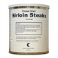 Freeze Dried Uncooked Sirloin Steaks (Beef)