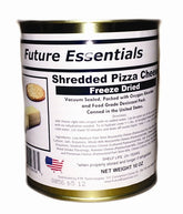 Stock up on Future Essentials Freeze Dried Shredded Pizza Cheese today and experience the ultimate pizza cheese experience!