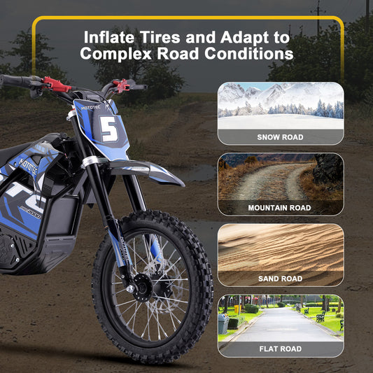 MotoTec 60v 2000w Pro Electric Dirt Bike Lithium