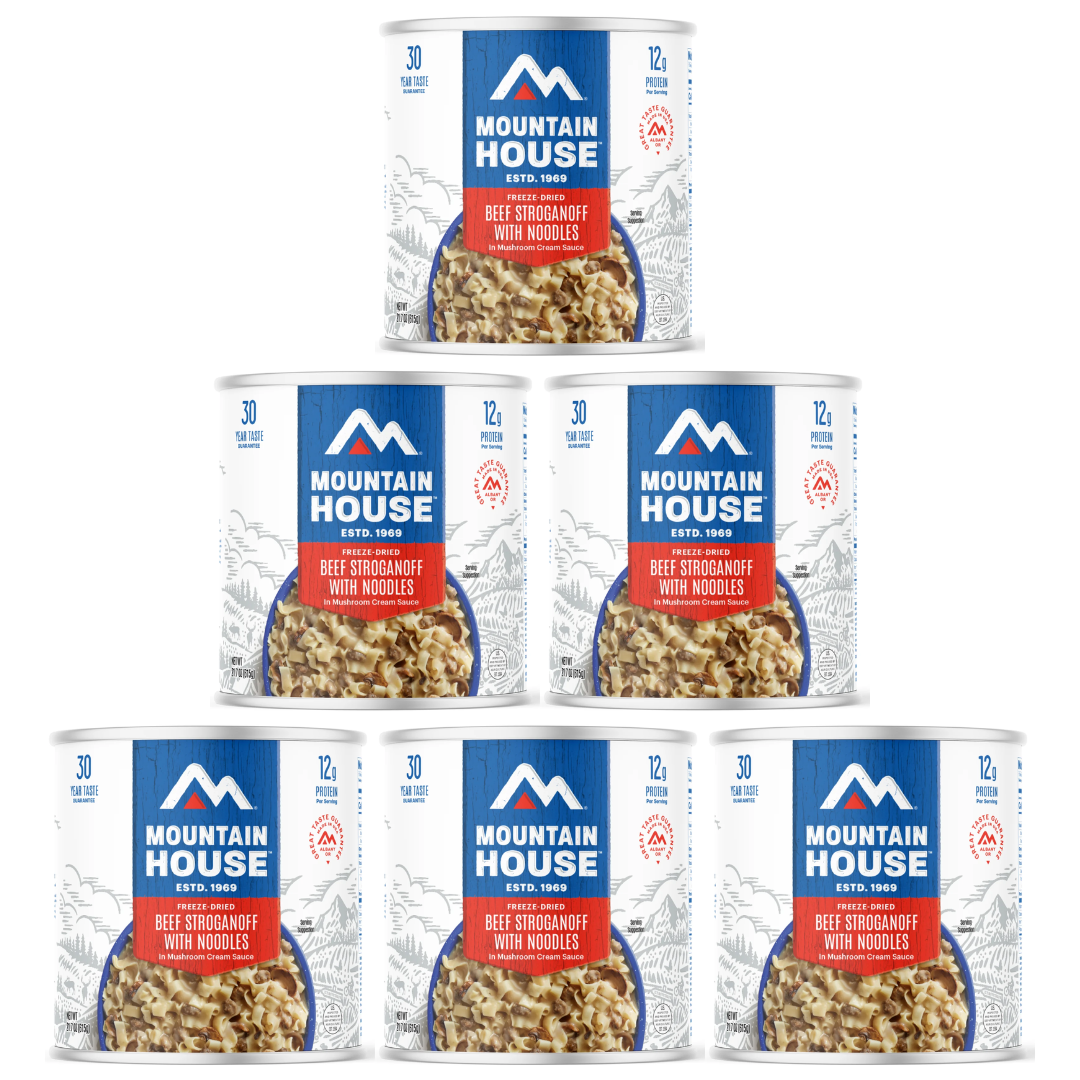 Mountain House Beef Stroganoff with Noodles - #10 Can | Emergency Food & Camping Meals