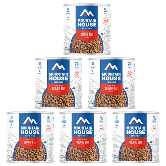 Mountain House Freeze Dried Ground Beef #10 Can | Emergency Food | 22 Servings | Gluten-Free