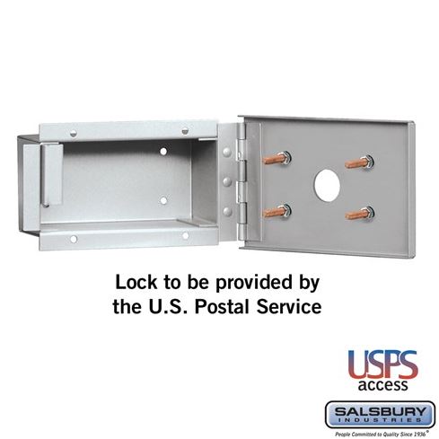 Salsbury 1090AU Recessed Mounted USPS Access Key Keeper, Aluminum