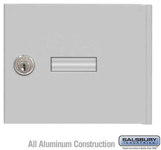 Salsbury 3651ALM Replacement Door and Lock Standard A Size for 4B+ Horizontal Mailbox with Keys, Aluminum