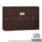 Salsbury Industries 3505ZSU Surface Mounted Vertical Mailbox with USPS Access and 5 Doors, Bronze