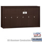Salsbury Vertical Mailbox - 6 Doors - Bronze - Surface Mounted - USPS Access (3506ZSU)