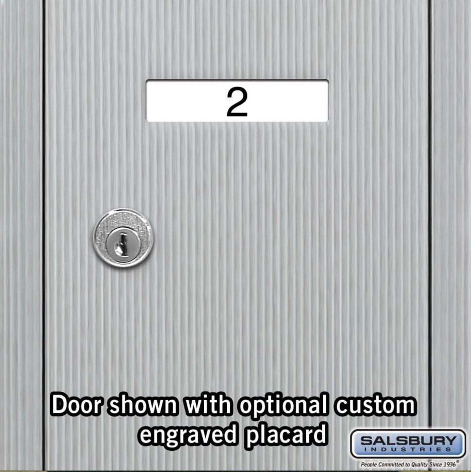 Salsbury Vertical Mailbox 5 Door, Aluminum - (Includes Master Commercial Lock) Surface Mounted - Private Access - 3505ASP
