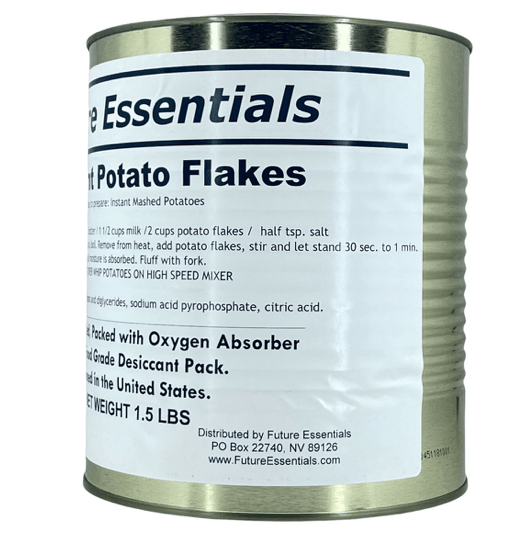 Find the best dehydrated instant potato flakes near you from Future Essentials. Our potato flakes are convenient, shelf-stable, and nutritious. Use them to make delicious mashed potatoes in minutes!