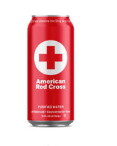 American Red Cross Water Pallet of 144 cases, each case 12 Cans - 16oz, 50 year shelf life