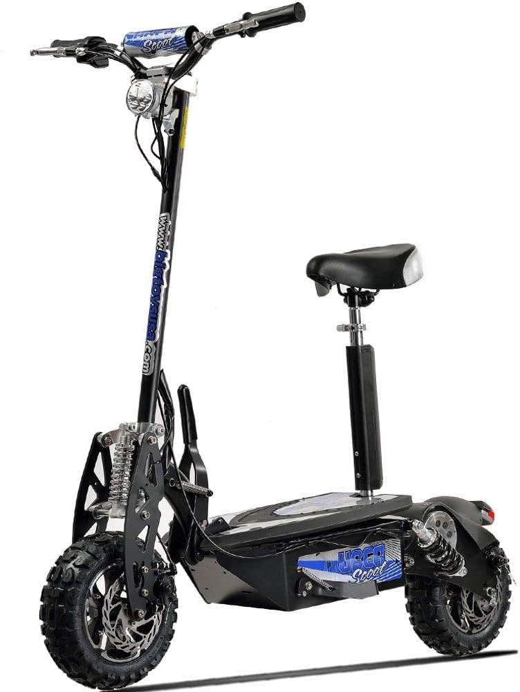 MotoTec/UberScoot 1600w 48v Electric Scooter, Black, Large