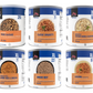 Get the Mountain House Assorted Pack of 6 Cans and enjoy delicious and nutritious meals for up to 30 years. The freeze-dried food is lightweight and easy to store, and it requires no cooking.