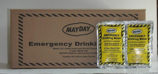 MayDay WA44CS CASE OF 100 WATER POUCHES for Canada