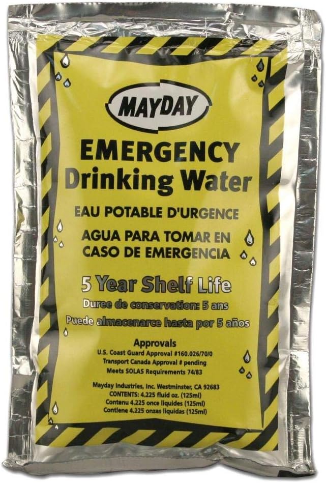 MayDay WA44CS CASE OF 100 WATER POUCHES for Canada