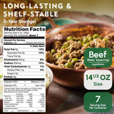 Werling & Sons Taco Beef Filling 14.5 Oz Fully Cooked
