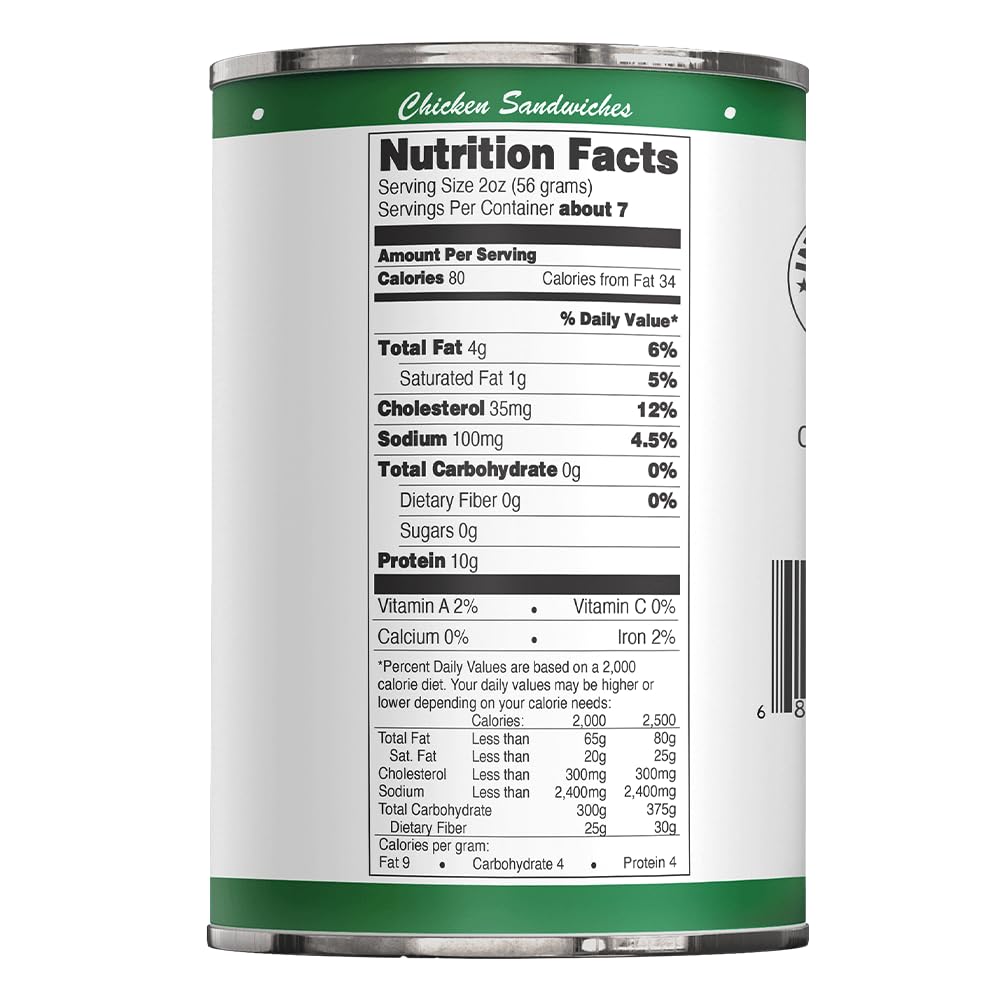 Werling & Sons Canned Chicken Fully Cooked Ready to Eat 14.5 Oz Premium Quality