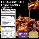Grandma Werling’s Shredded Seasoned Pork with BBQ Sauce 14.5 Oz Fully Cooked