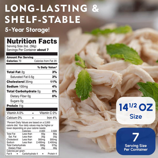 Werling & Sons Fully Cooked Canned Turkey Meat 14.5 Oz