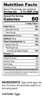 Fresh and Honest Foods - Whole Egg Powder