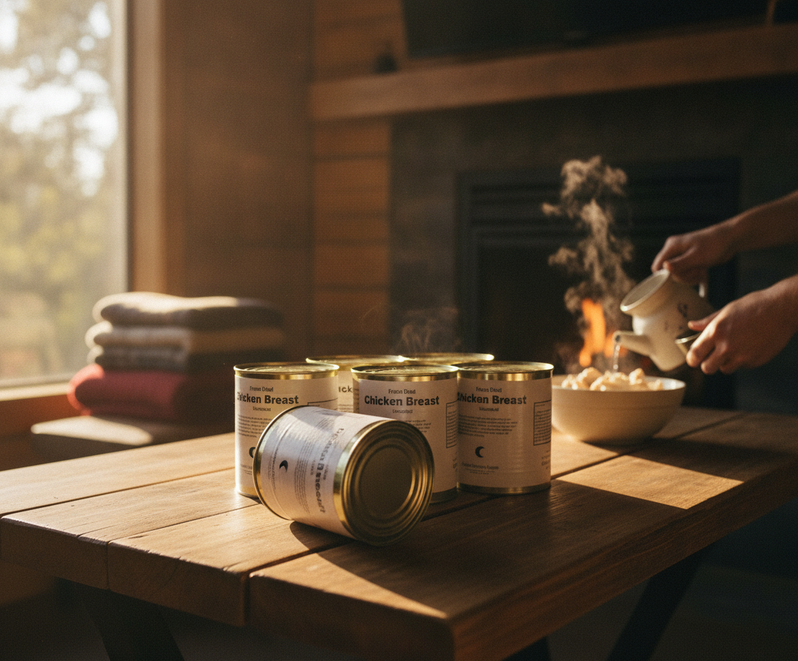 Military Surplus Freeze Dried Canned Chicken Breasts - #10 Can