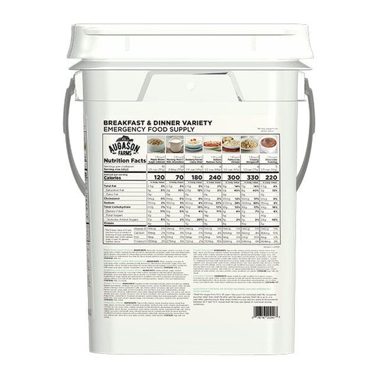 Breakfast and Dinner Variety Pail, 106 Servings