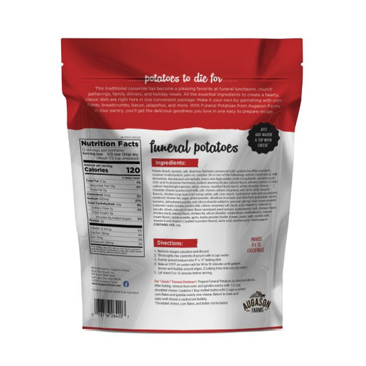 Funeral Potatoes Pouch, Cheesy Potato Casserole, 12 Servings