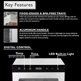 Mountain Essentials 10 Trays Food Dehydrator Machine 800W Digital Timer with Recipe Book