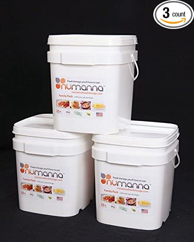 NuManna Triple Family Pack: Long-Term Storage Food for 432 Servings