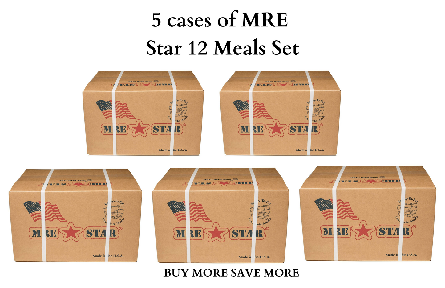 MRE STAR MEALS READY TO EAT - CASE OF 12 WITH HEATER buy mre bulk