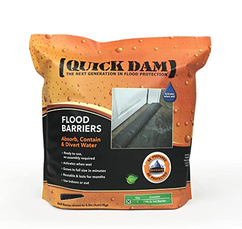 Quick Dam QD617-1 Flood Barriers, 15 Pack, Black