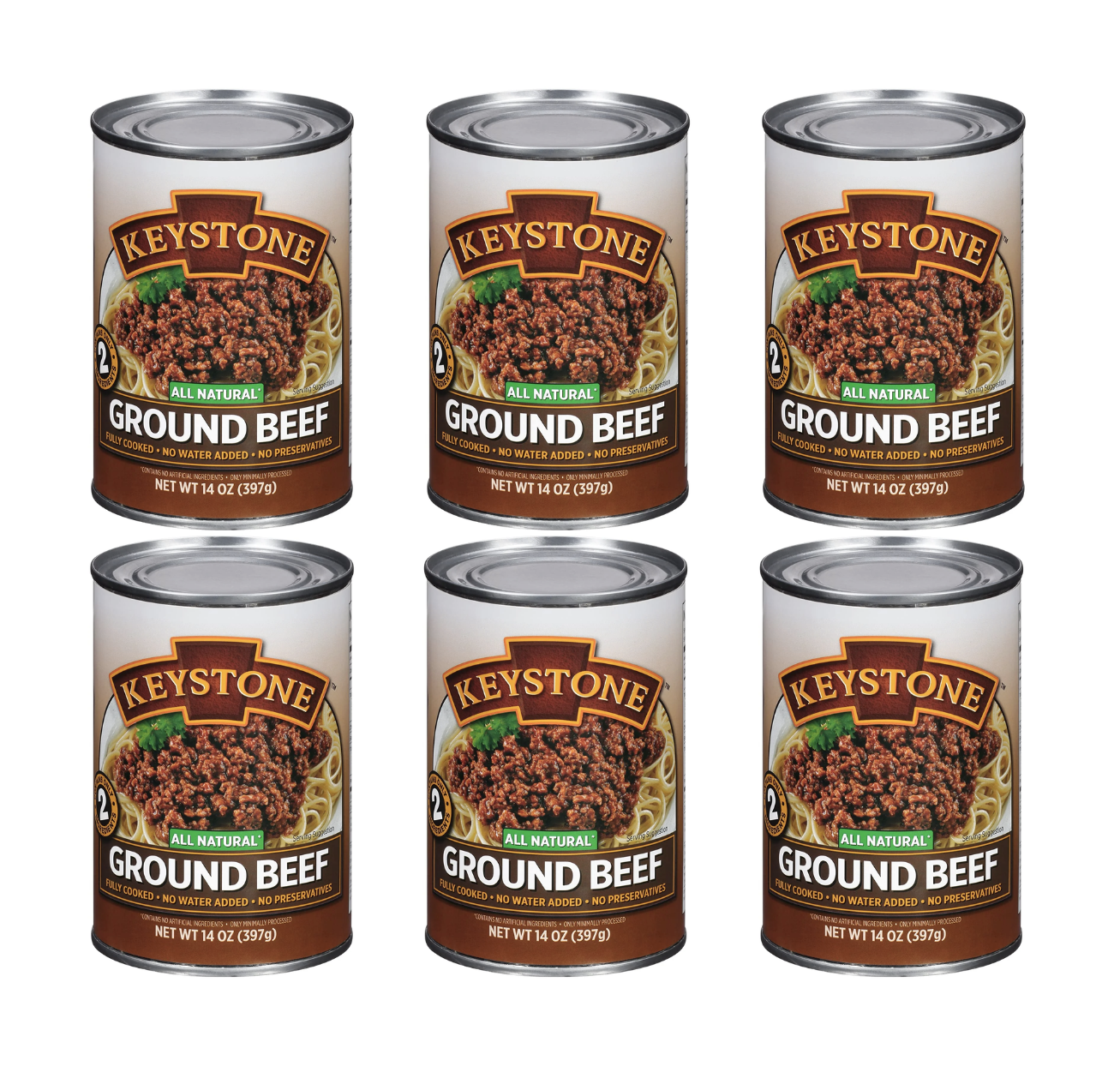 Keystone Meats All Natural Ground Beef, 14 Ounce