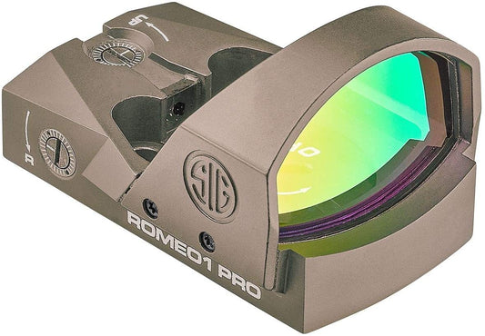 Sig Sor1p103 Sig Optics Reflex Sight Romeo1 Pro 6Moa 1X30 Steel Shroud Fde - All