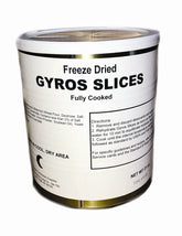 Military Surplus Freeze Dried Fully Cooked Gyros Slices in #10 Can - Safecastle