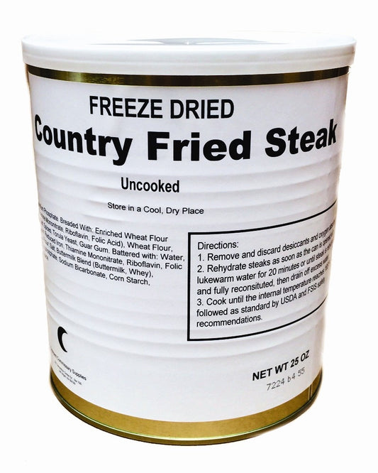 Military Surplus Freeze Dried Country Fried Steaks