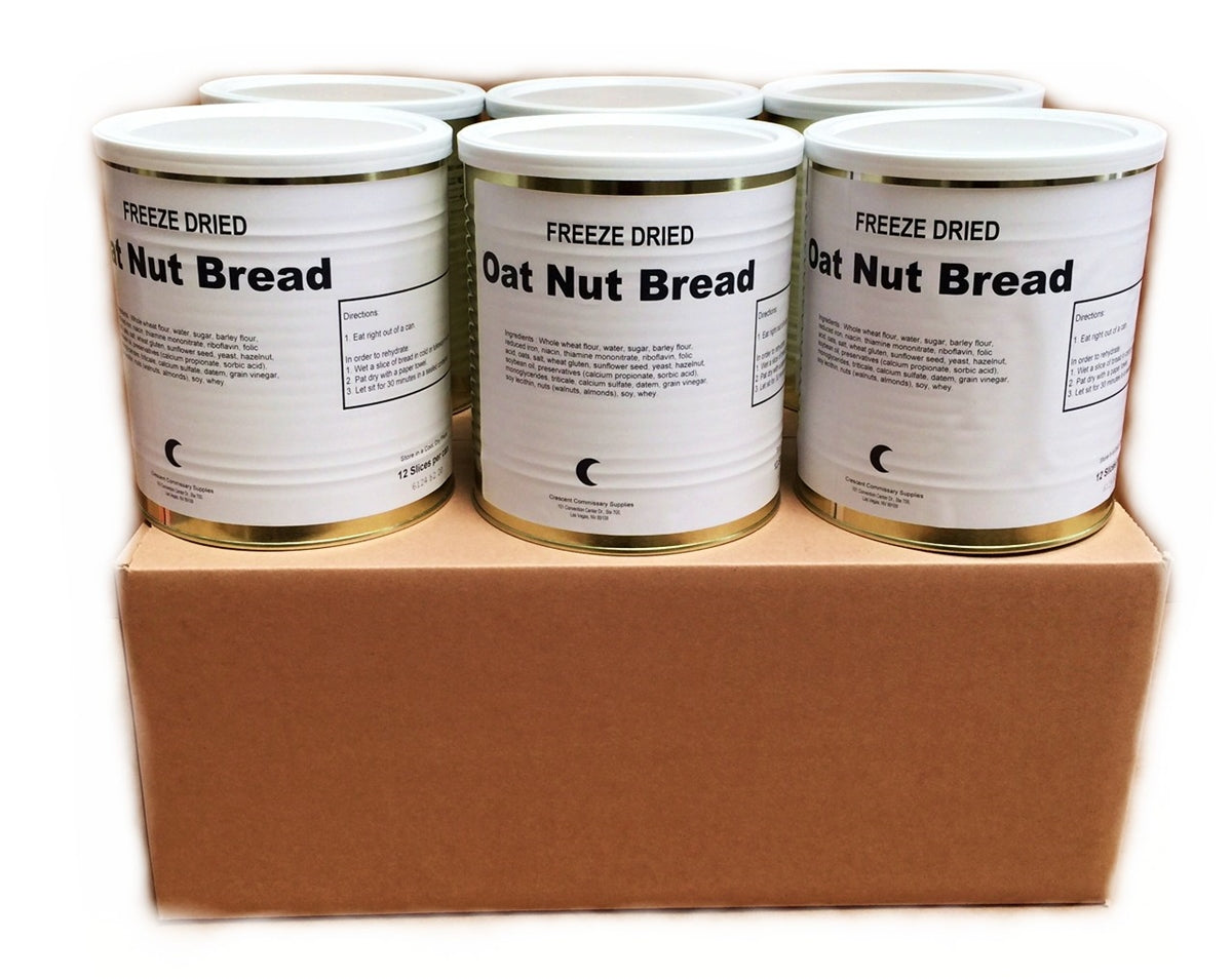 Military Surplus Freeze Dried Oat Nut Bread in #10 Can