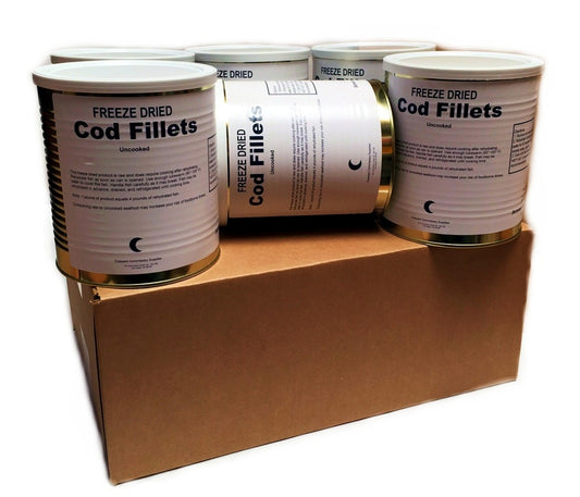 Military Surplus Freeze Dried Canned Cod Fish Fillets - Safecastle