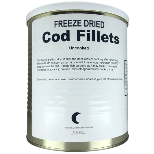 Military Surplus Freeze Dried Canned Cod Fish Fillets - Safecastle