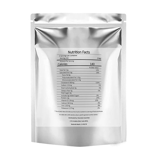 Mountain Essentials Dried Whole Egg Powder Resealable Pouch Emergency Food Storage 24 grams