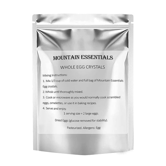 Mountain Essentials Dried Whole Egg Powder Resealable Pouch Emergency Food Storage 24 grams