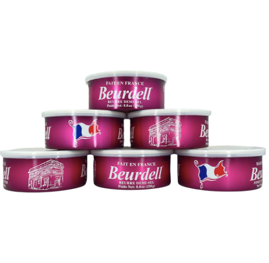 Beurdell Butter - Pasteurized French Salted Butter in 8.8oz (250g).
