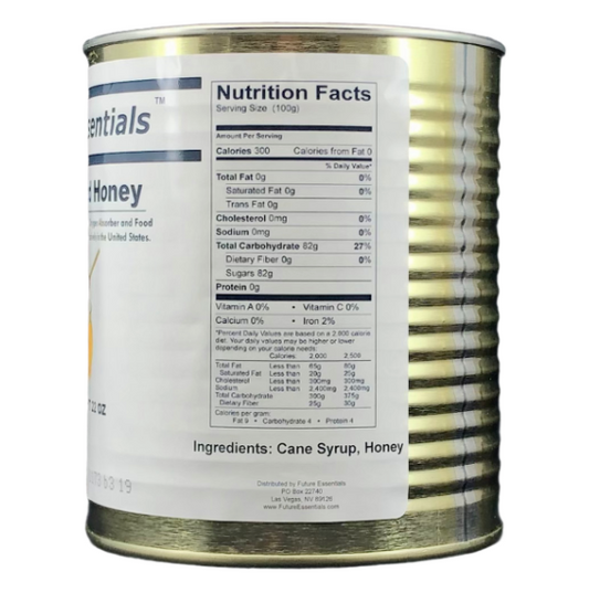 Future essentials Granulated Honey 12 Cans Per Case