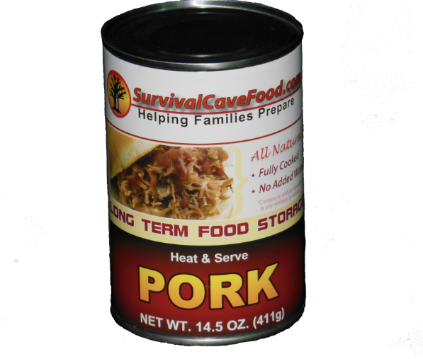 Survival Cave Canned Pork 28 oz Can - 1 Case / 12 Cans