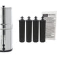 Travel Berkey Water Filter System 1.5 Gallon (5.7 liters) Capacity with 4 Black Berkey Elements