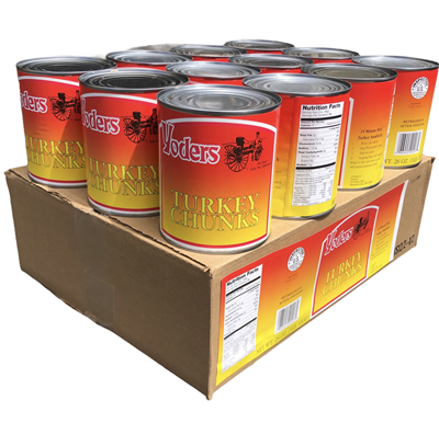 Yoder's Canned Turkey (Full Case) - Best Survival Food | 10+ Year Shelf Life