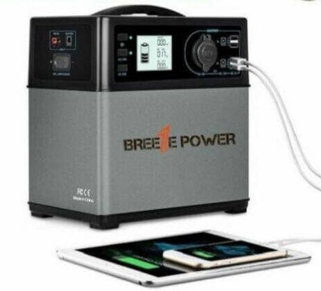 Breeze Portable 400W Generator Power Supply PS5B AC DC Solar Panel 4*USB Charge