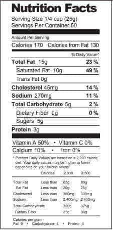 American Food Supply Butter Powder